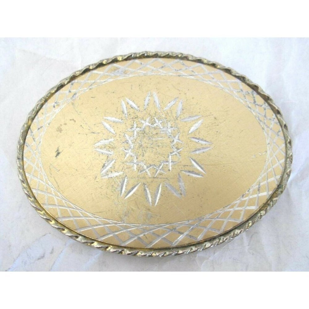 Vintage Sun Burst Western Belt Bucke (A59) Made in USA